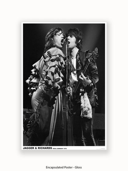 Rolling Stones-  Mick & Keith - Germany 1976 - Poster