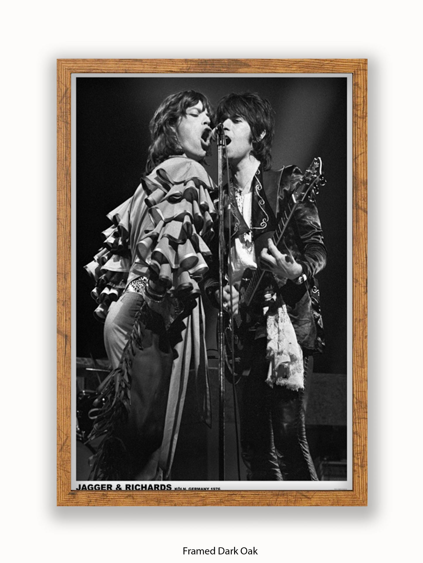 Rolling Stones-  Mick & Keith - Germany 1976 - Poster