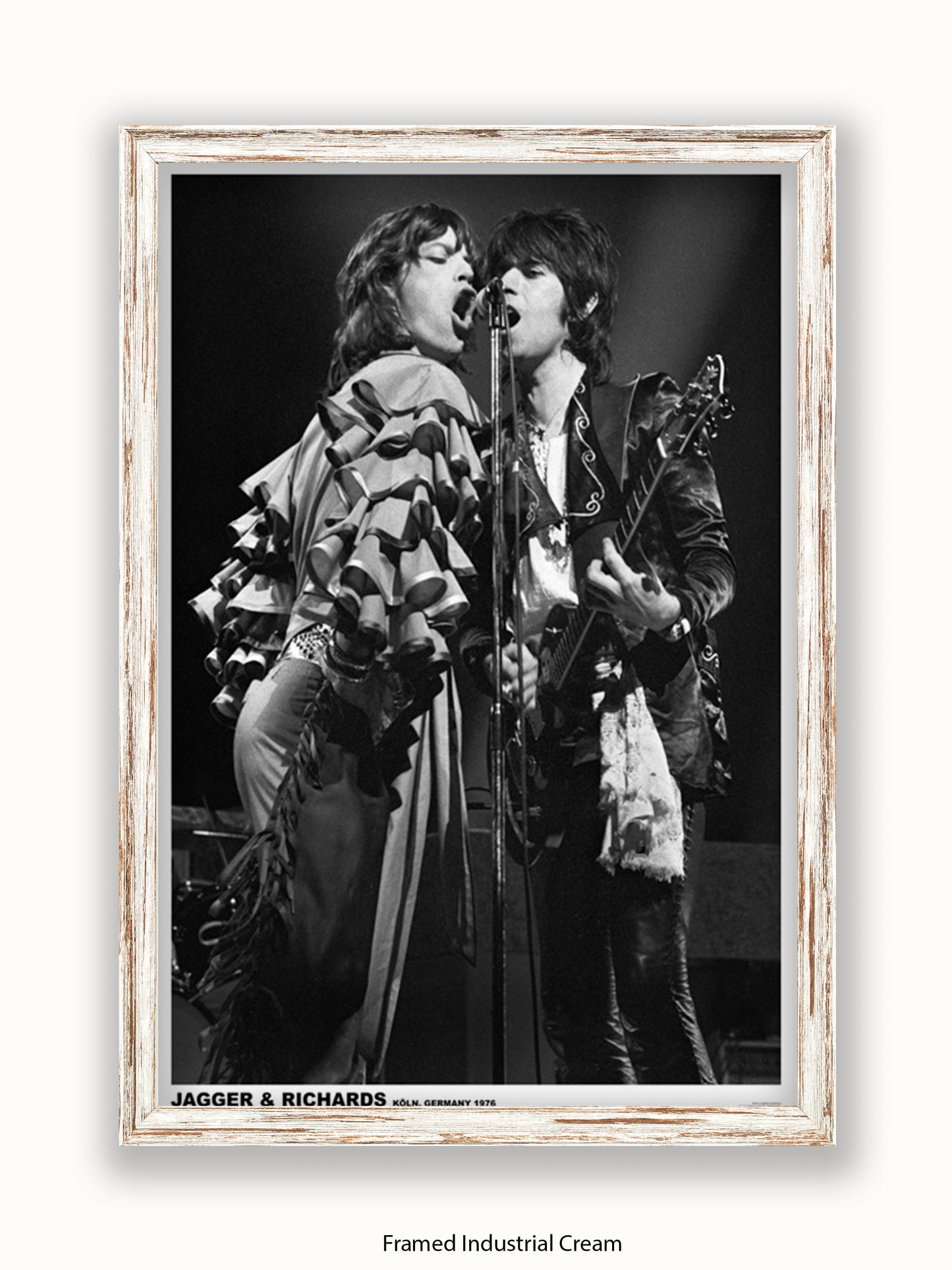 Rolling Stones-  Mick & Keith - Germany 1976 - Poster