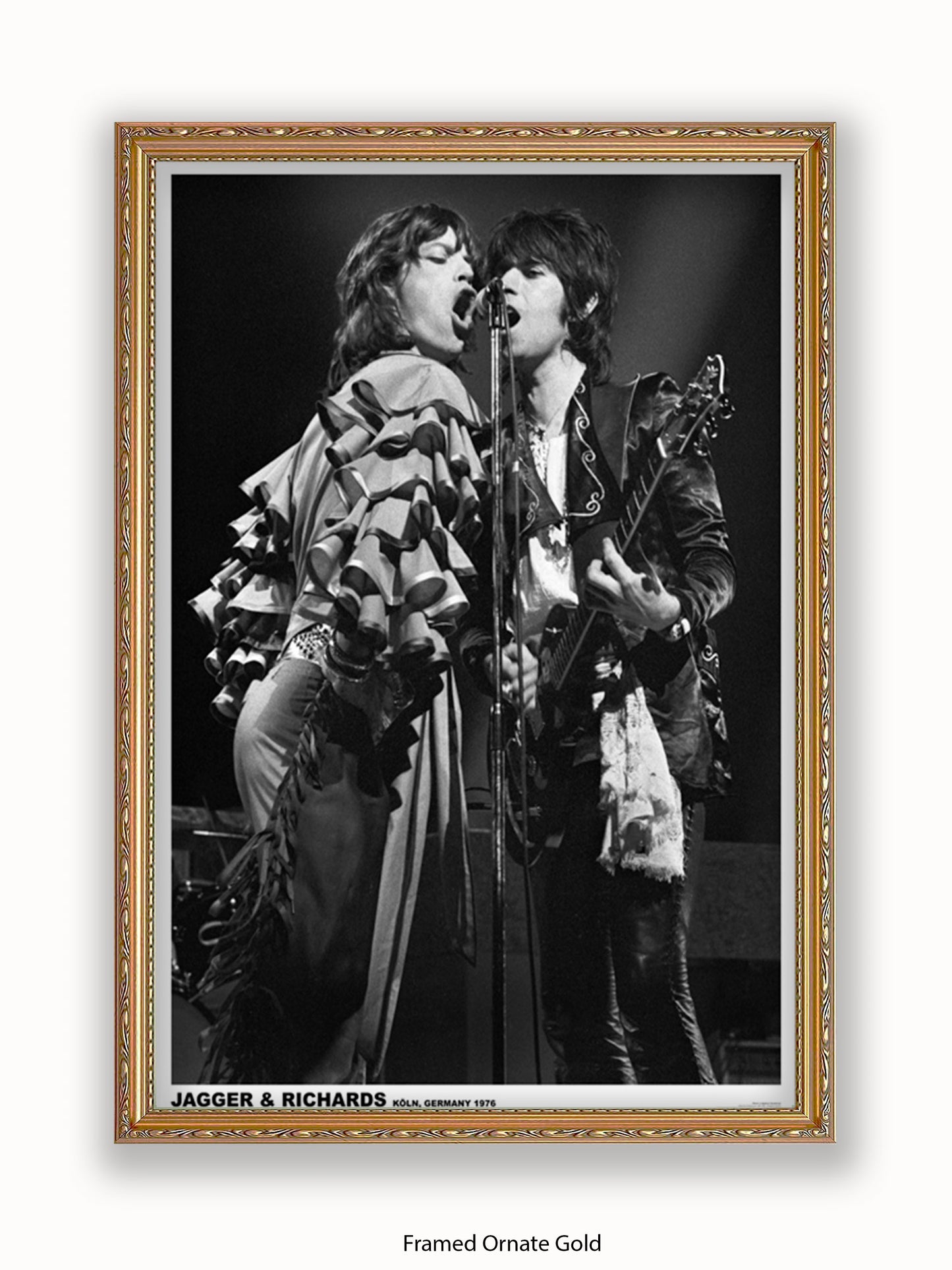 Rolling Stones-  Mick & Keith - Germany 1976 - Poster