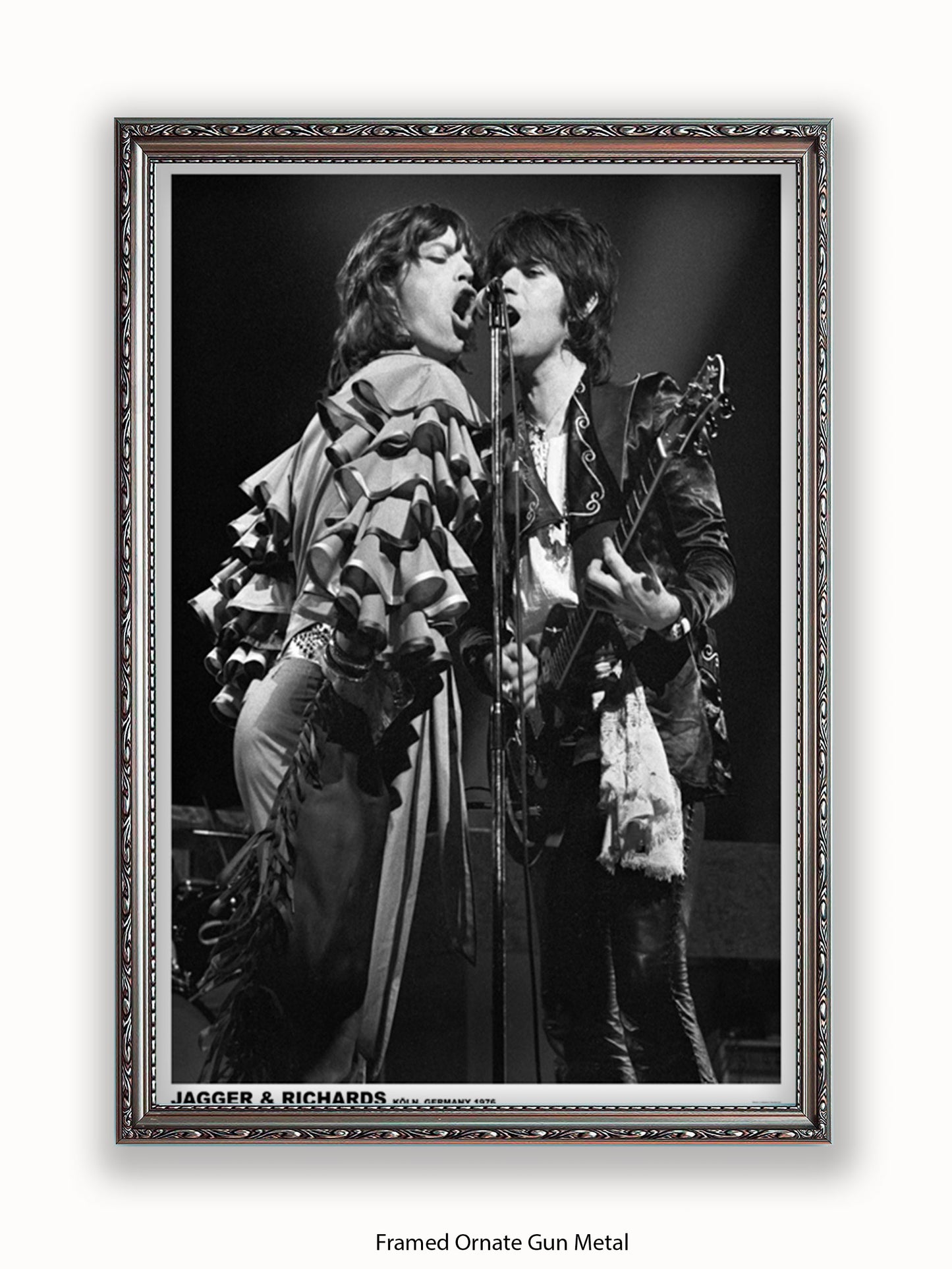 Rolling Stones-  Mick & Keith - Germany 1976 - Poster