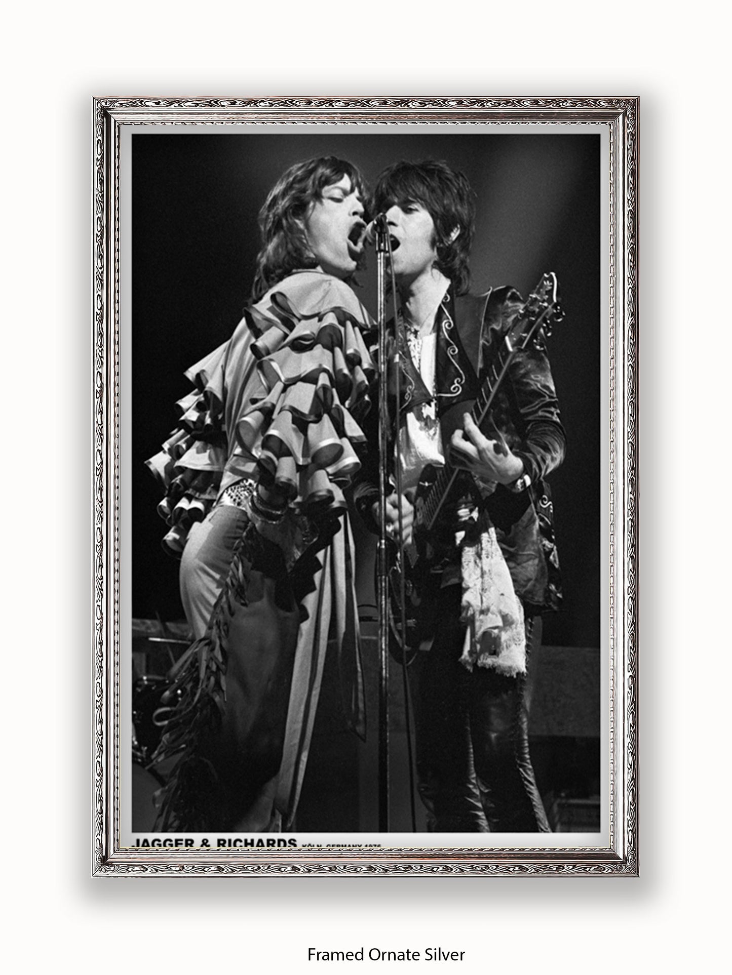 Rolling Stones-  Mick & Keith - Germany 1976 - Poster