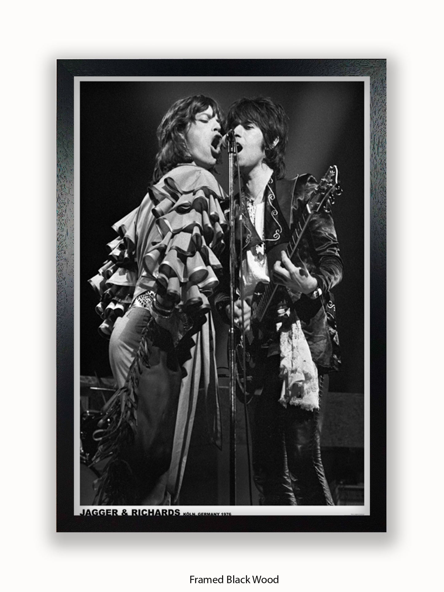 Rolling Stones-  Mick & Keith - Germany 1976 - Poster