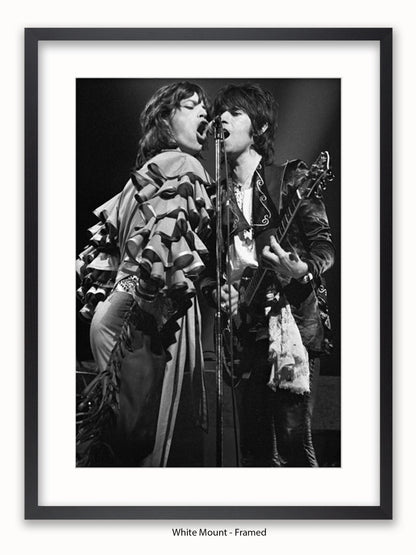 Rolling Stones-  Mick & Keith - Germany 1976 - Poster