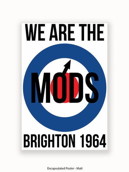 We are The Mods Logo - Brighton - Poster