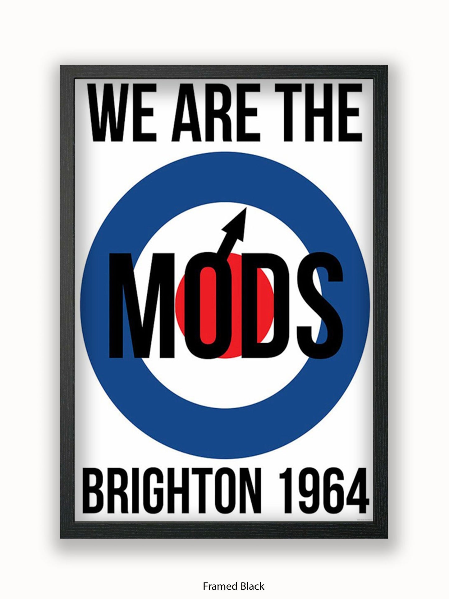 We are The Mods Logo - Brighton - Poster