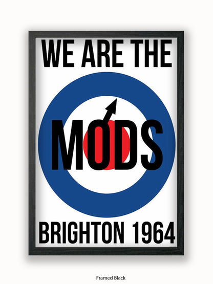 We are The Mods Logo - Brighton - Poster