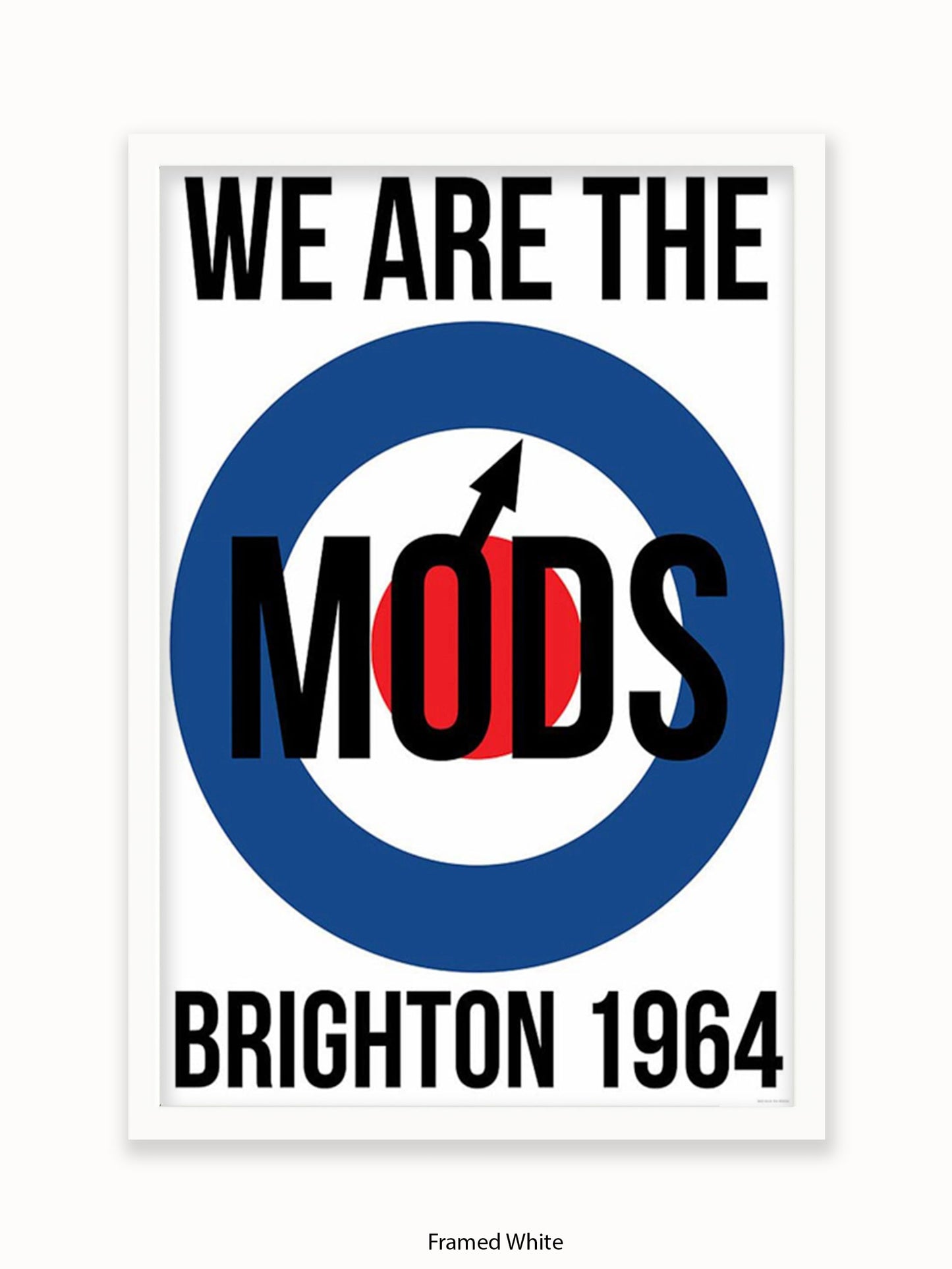 We are The Mods Logo - Brighton - Poster