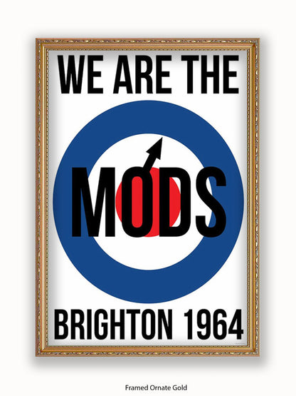 We are The Mods Logo - Brighton - Poster