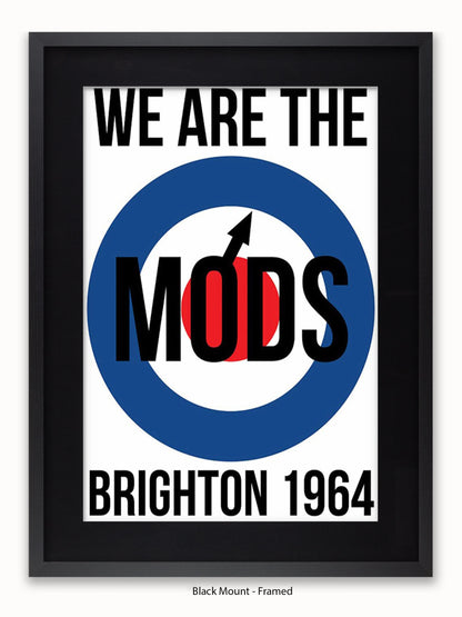 We are The Mods Logo - Brighton - Poster