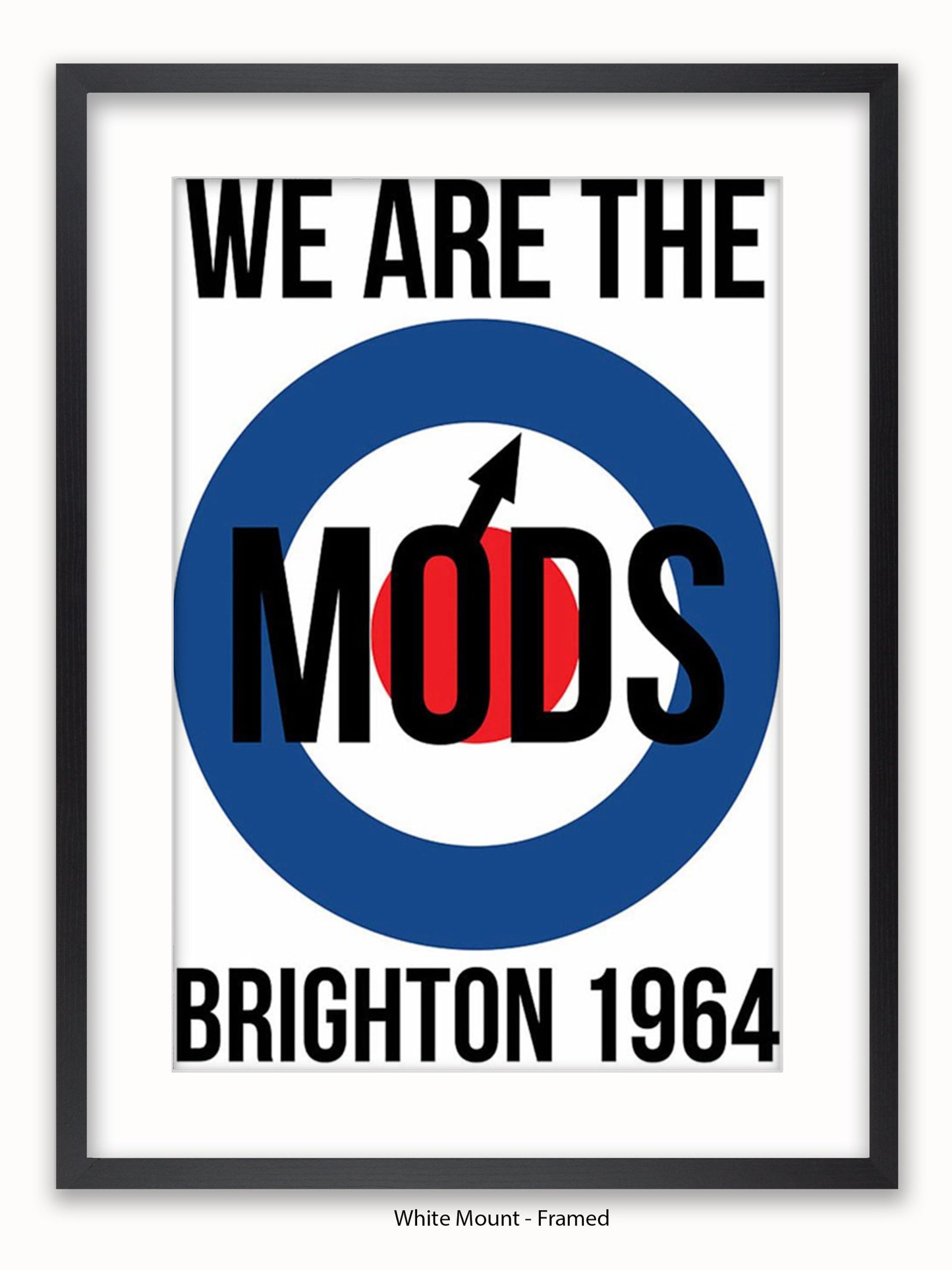 We are The Mods Logo - Brighton - Poster