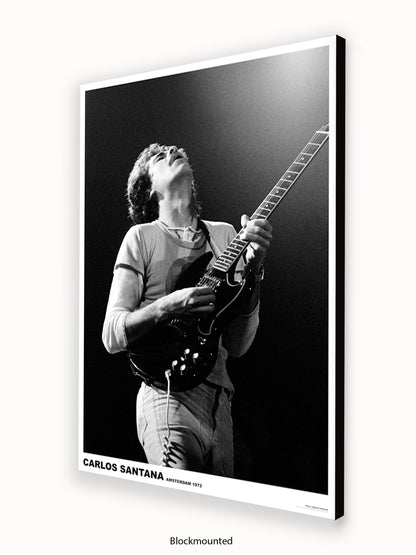 Carlos Santana - Amsterdam 1972 - Poster