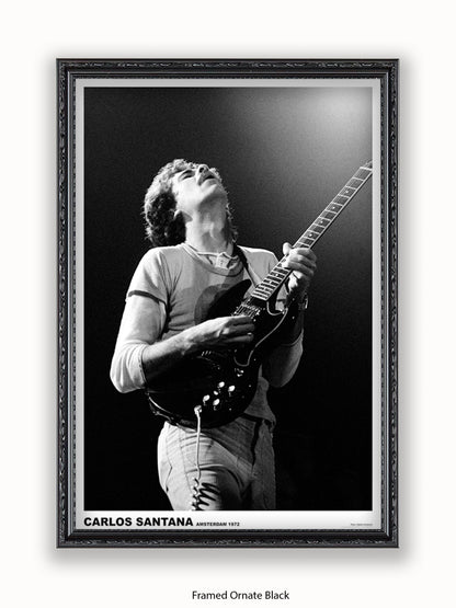 Carlos Santana - Amsterdam 1972 - Poster