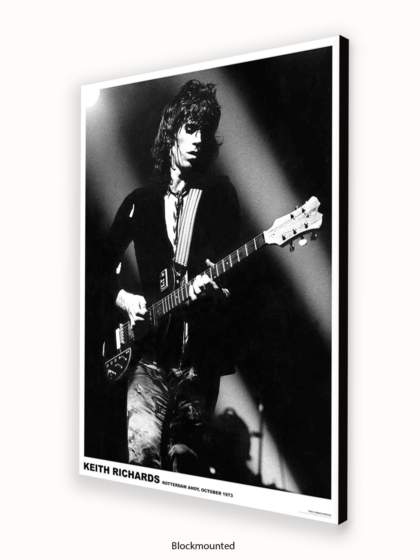 Rolling Stones - Keith Richards - Rotterdam 1973 - Poster