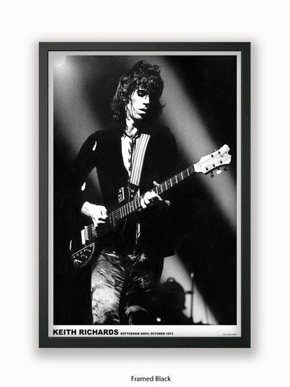 Rolling Stones - Keith Richards - Rotterdam 1973 - Poster