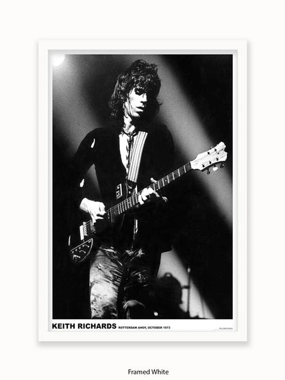 Rolling Stones - Keith Richards - Rotterdam 1973 - Poster