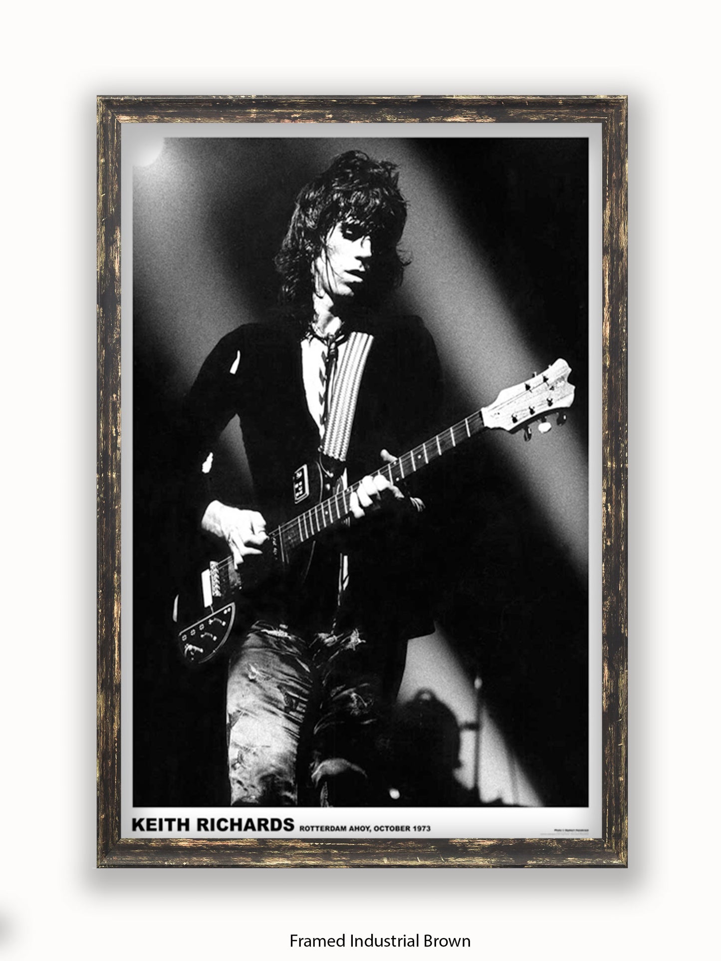 Rolling Stones - Keith Richards - Rotterdam 1973 - Poster