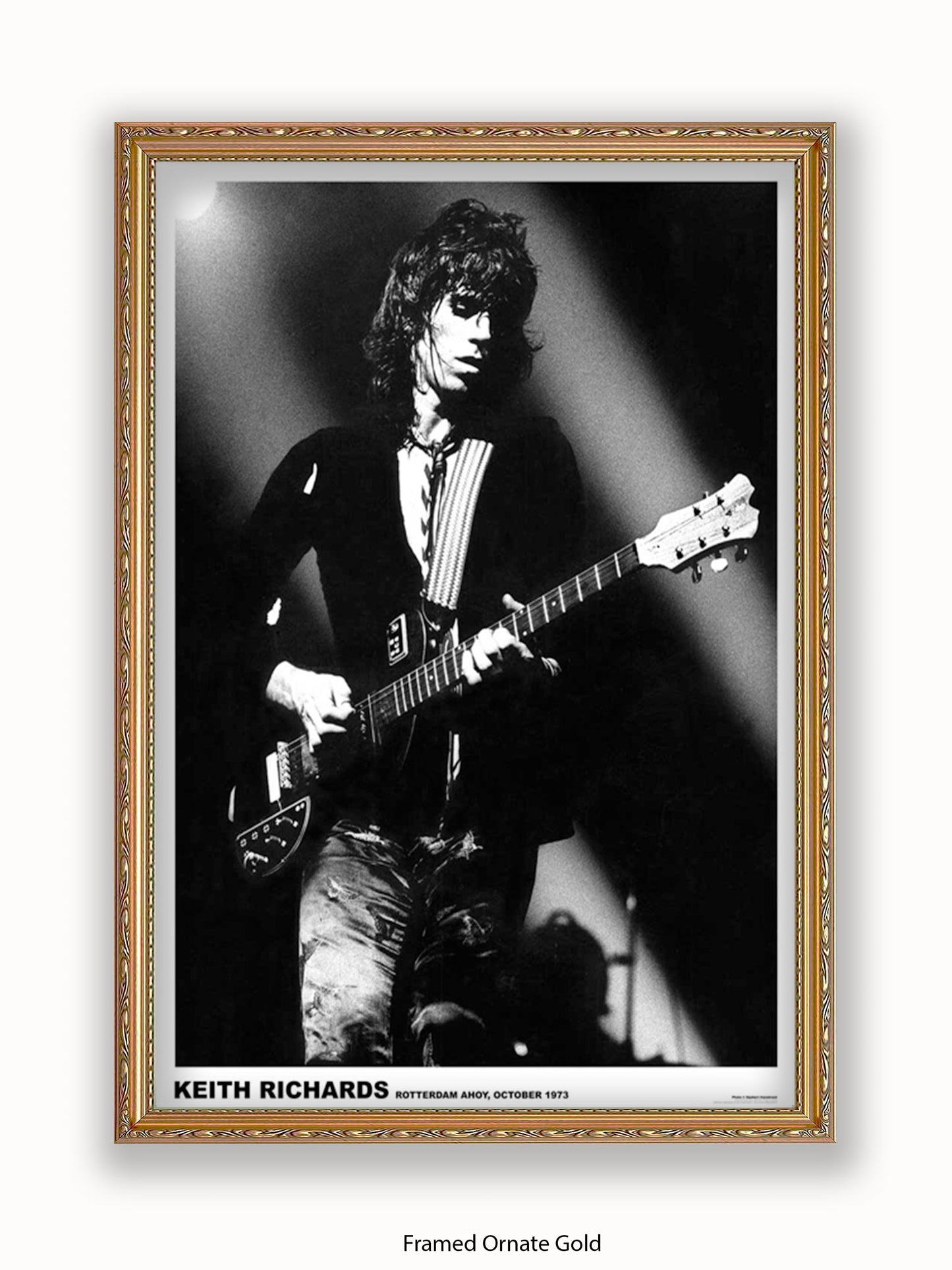 Rolling Stones - Keith Richards - Rotterdam 1973 - Poster