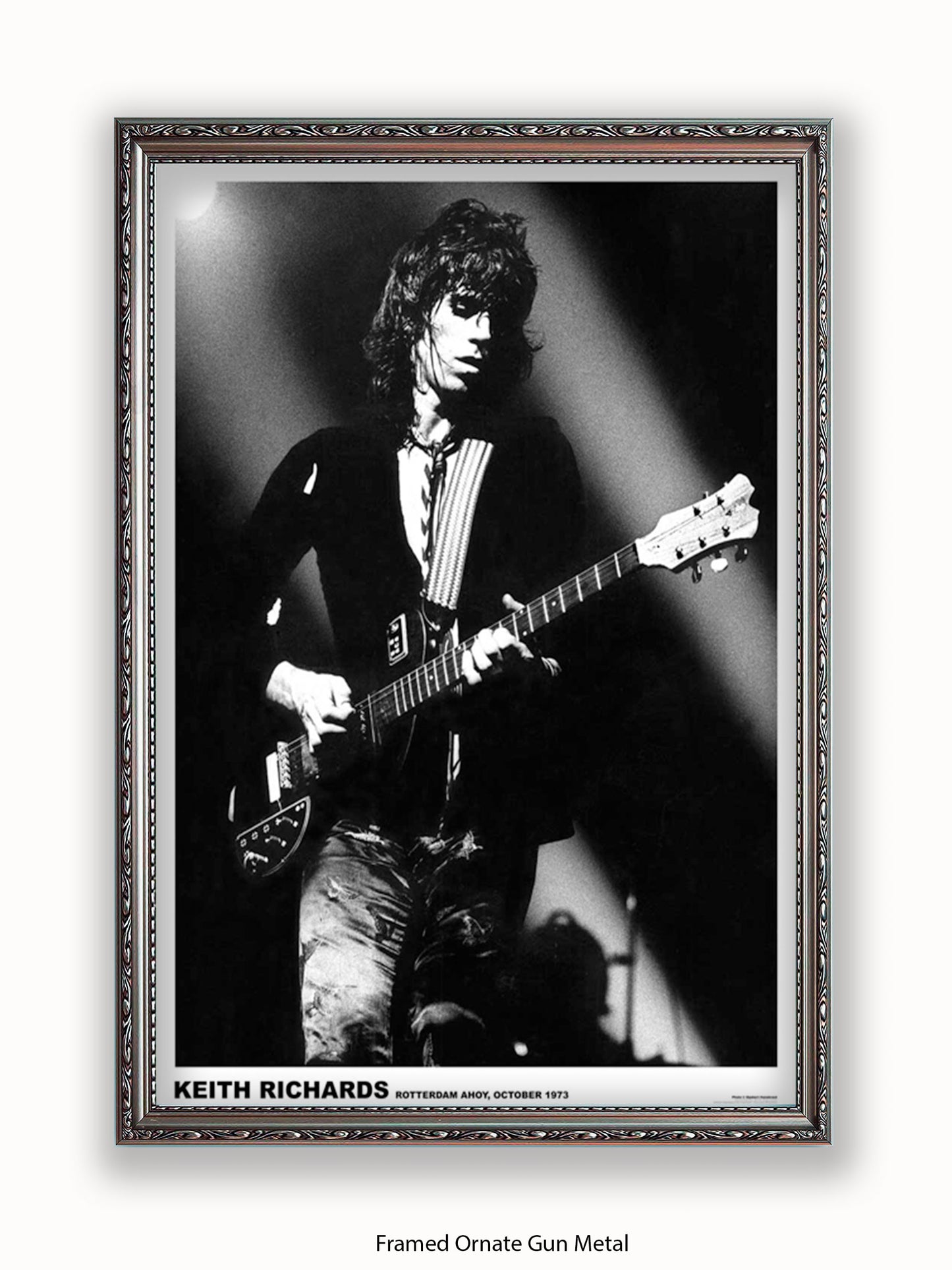 Rolling Stones - Keith Richards - Rotterdam 1973 - Poster