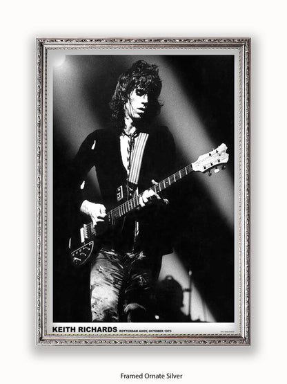 Rolling Stones - Keith Richards - Rotterdam 1973 - Poster