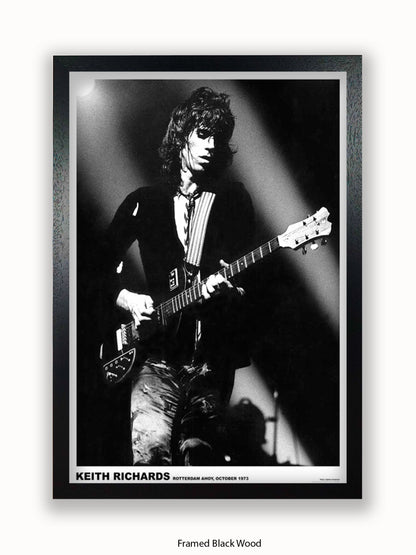 Rolling Stones - Keith Richards - Rotterdam 1973 - Poster