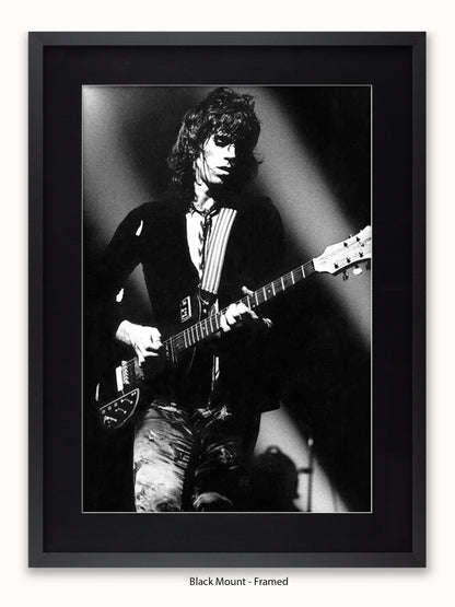 Rolling Stones - Keith Richards - Rotterdam 1973 - Poster