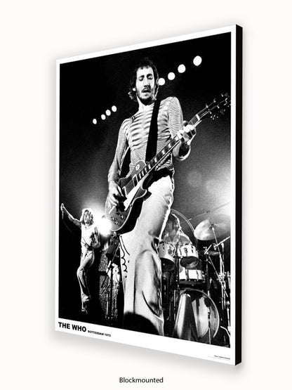 Who - Live On Stage Rotterdam 1975 - Poster