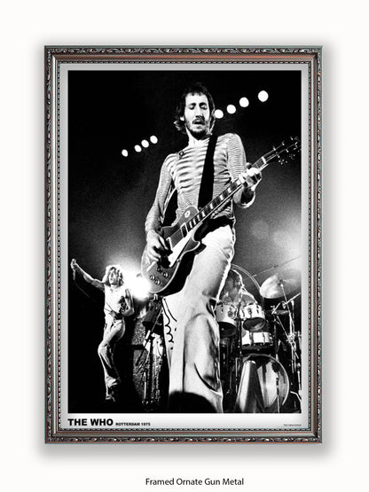 Who - Live On Stage Rotterdam 1975 - Poster