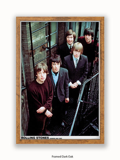 Rolling Stones - Colour - London 1965 - Poster