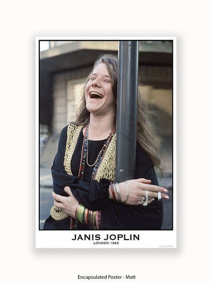 Janis Joplin - Colour - London 1969 - Poster