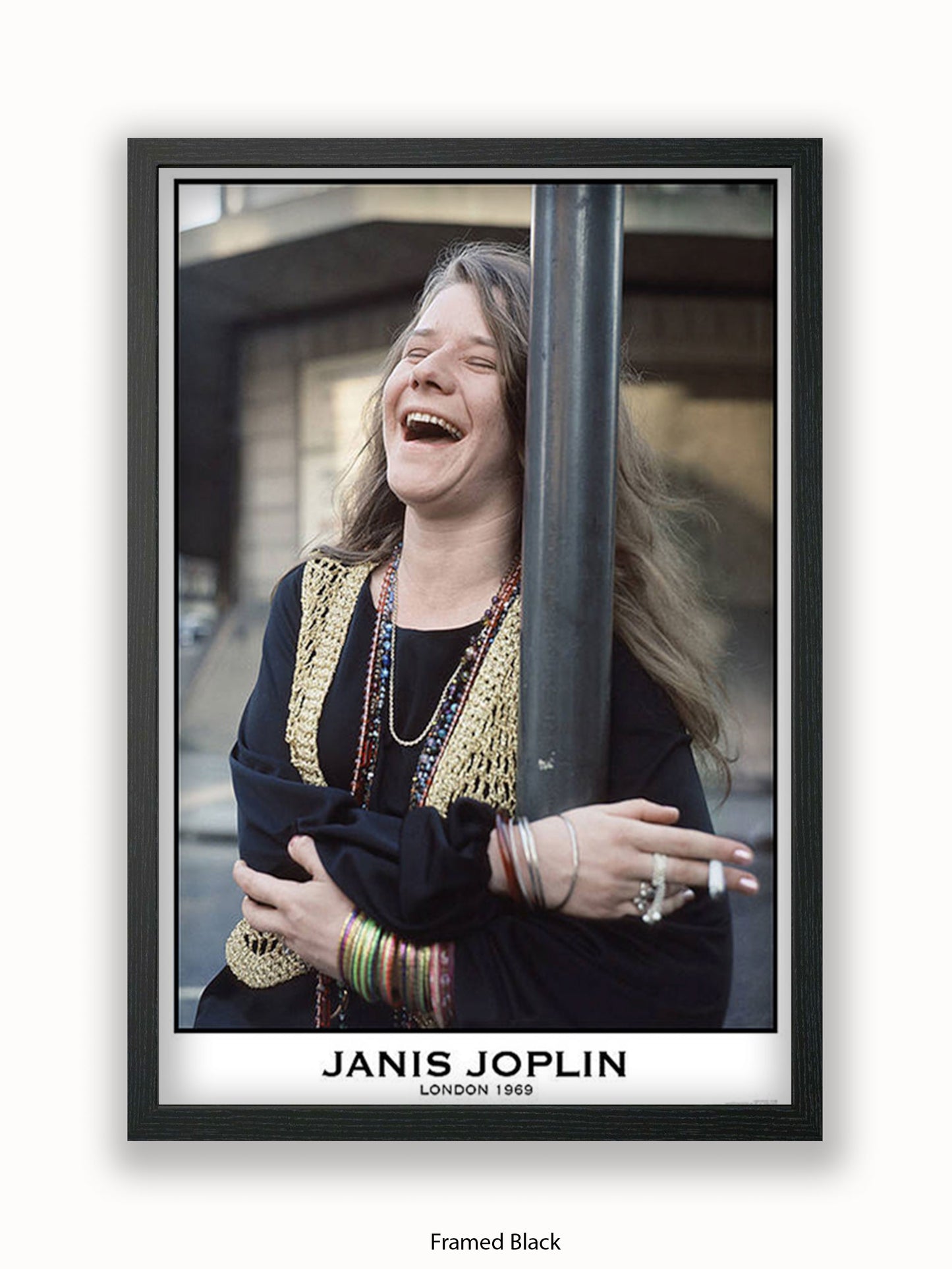 Janis Joplin - Colour - London 1969 - Poster