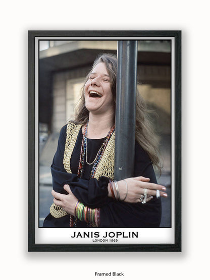 Janis Joplin - Colour - London 1969 - Poster