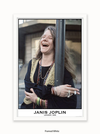 Janis Joplin - Colour - London 1969 - Poster