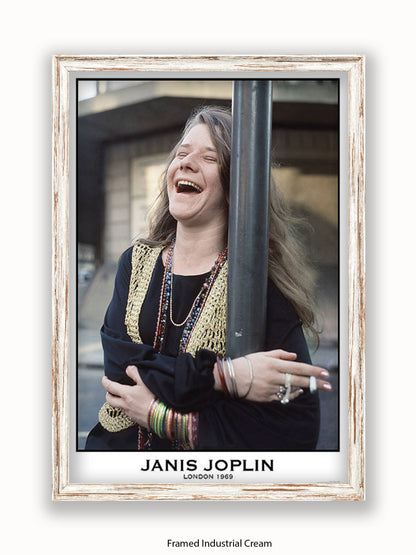 Janis Joplin - Colour - London 1969 - Poster