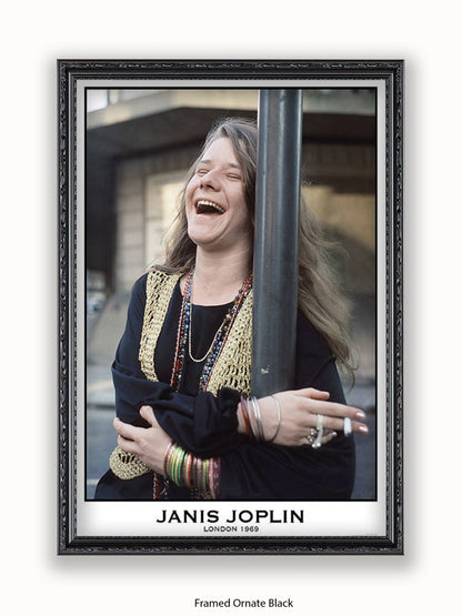 Janis Joplin - Colour - London 1969 - Poster