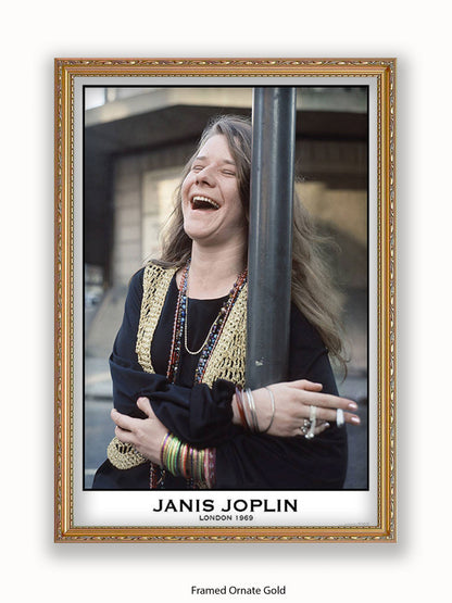 Janis Joplin - Colour - London 1969 - Poster