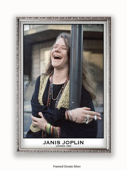 Janis Joplin - Colour - London 1969 - Poster