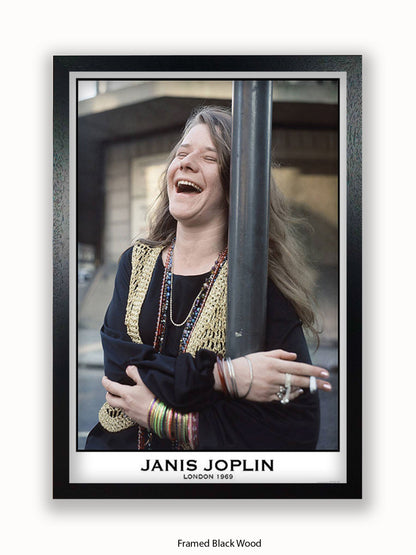 Janis Joplin - Colour - London 1969 - Poster