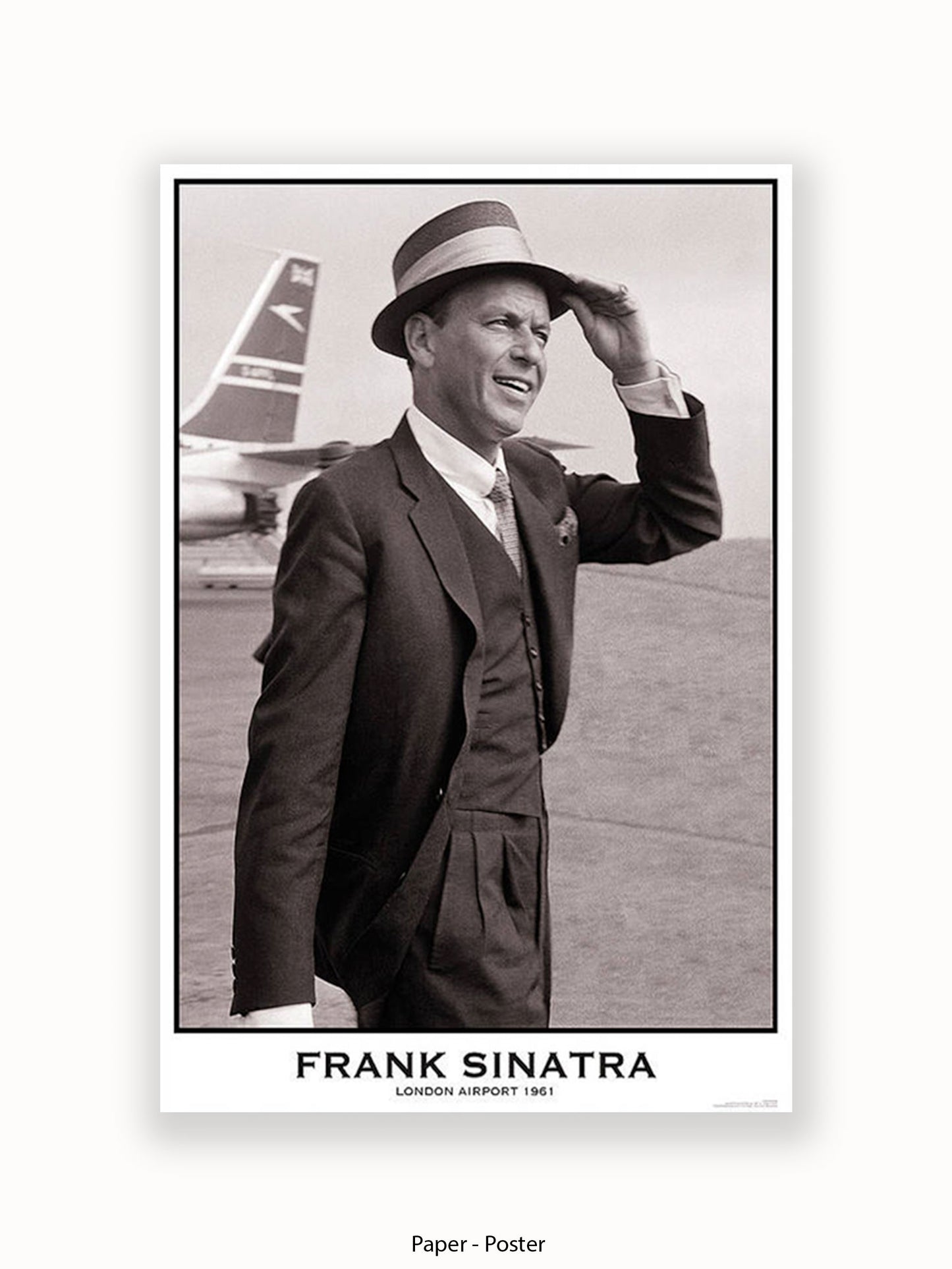 Frank Sinatra - London  Airport 1961 Poster