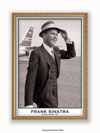 Frank Sinatra - London  Airport 1961 Poster