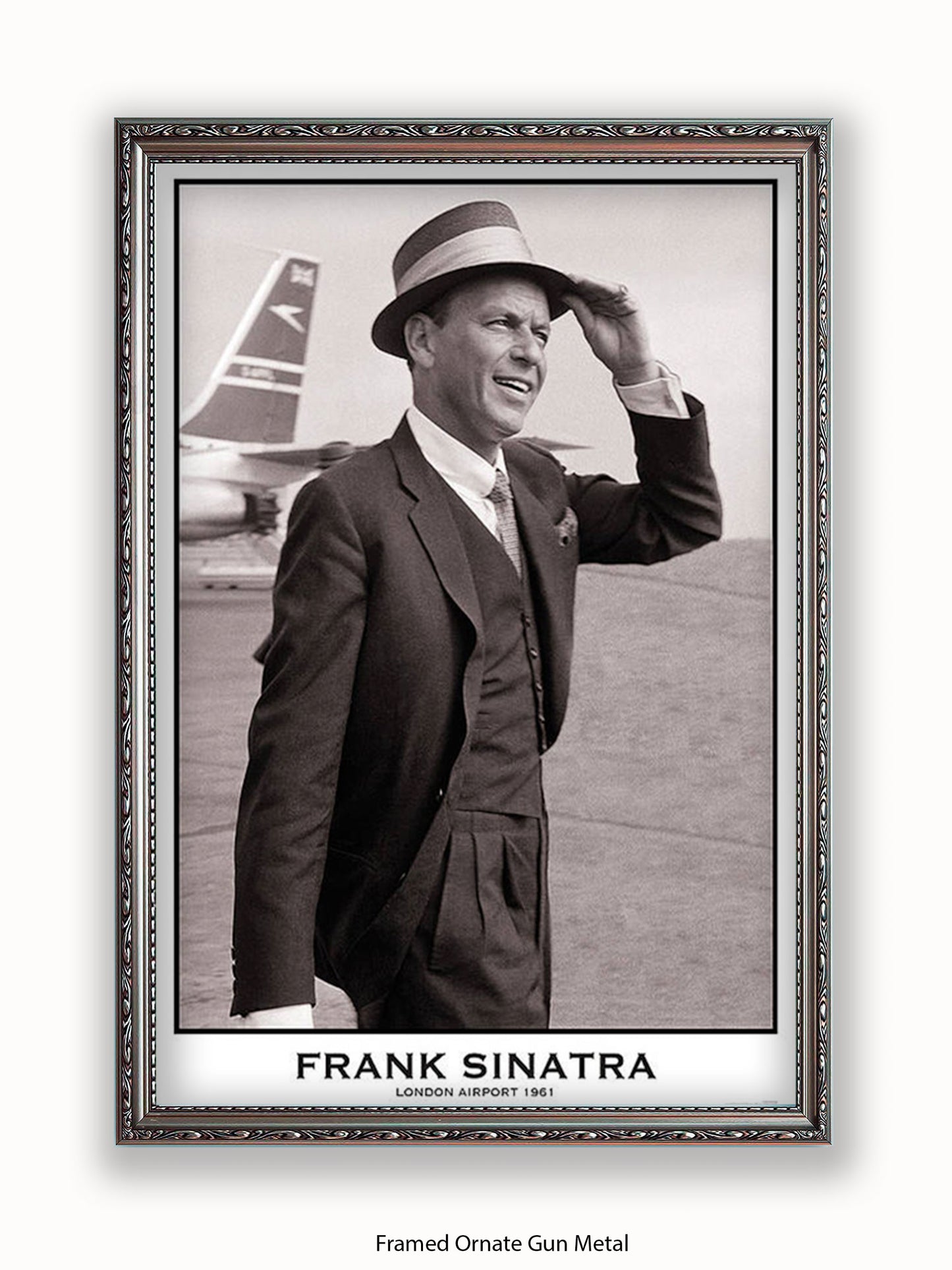 Frank Sinatra - London  Airport 1961 Poster