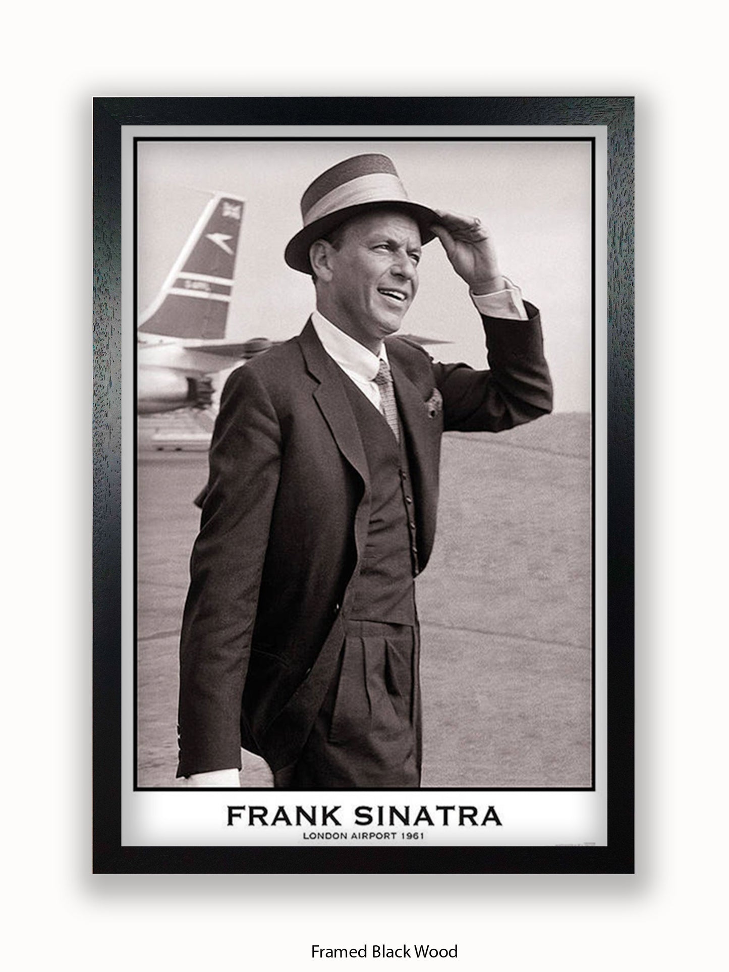 Frank Sinatra - London  Airport 1961 Poster