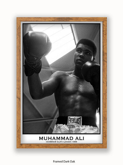 Muhammad Ali - White City - London 1966 Poster