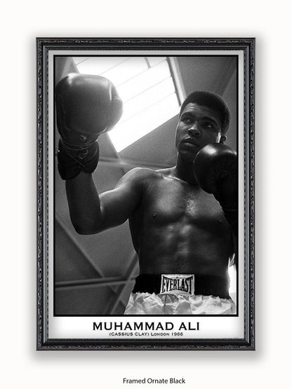 Muhammad Ali - White City - London 1966 Poster