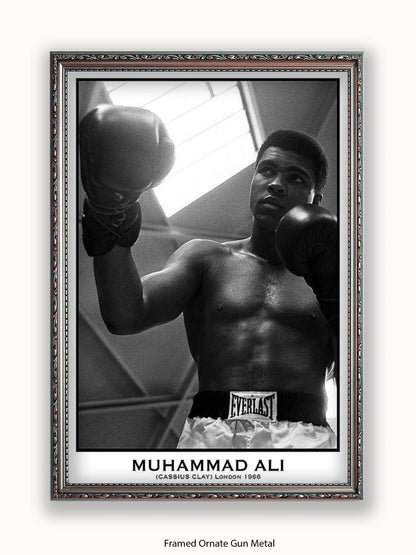 Muhammad Ali - White City - London 1966 Poster