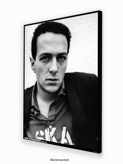 Clash - Joe Strummer - Close Up - June 1977 - Poster