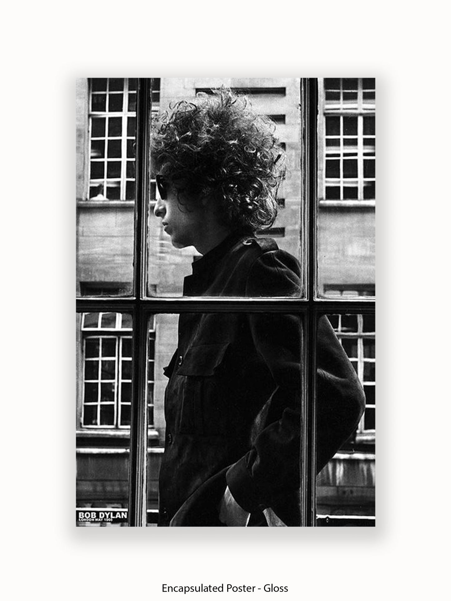 Bob Dylan - Window - London 1966 - Poster