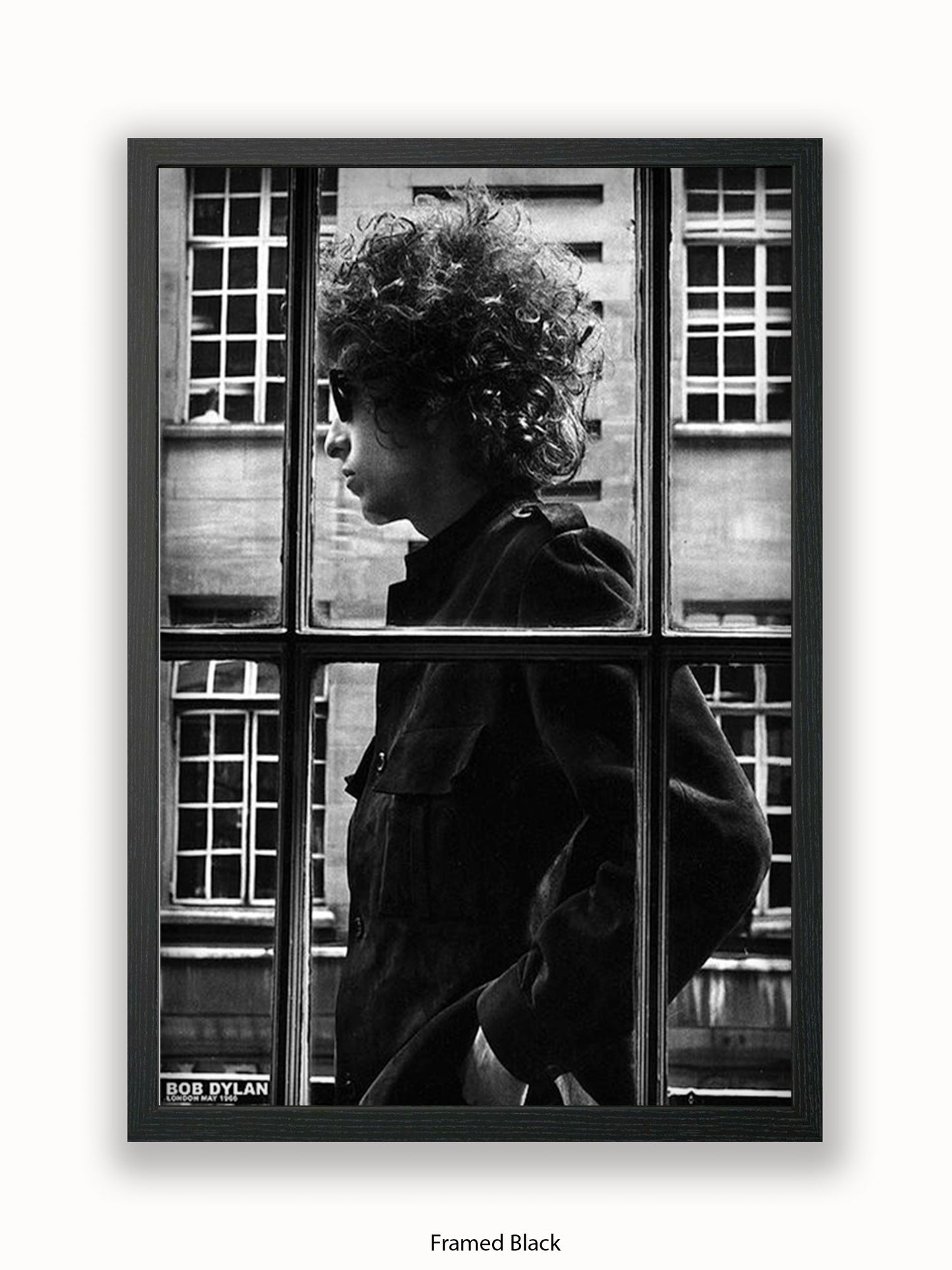 Bob Dylan - Window - London 1966 - Poster