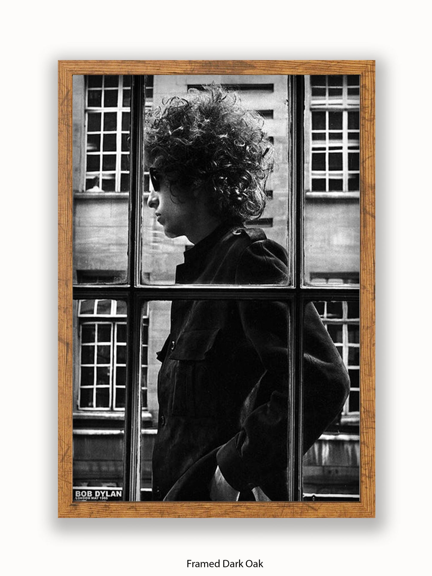 Bob Dylan - Window - London 1966 - Poster