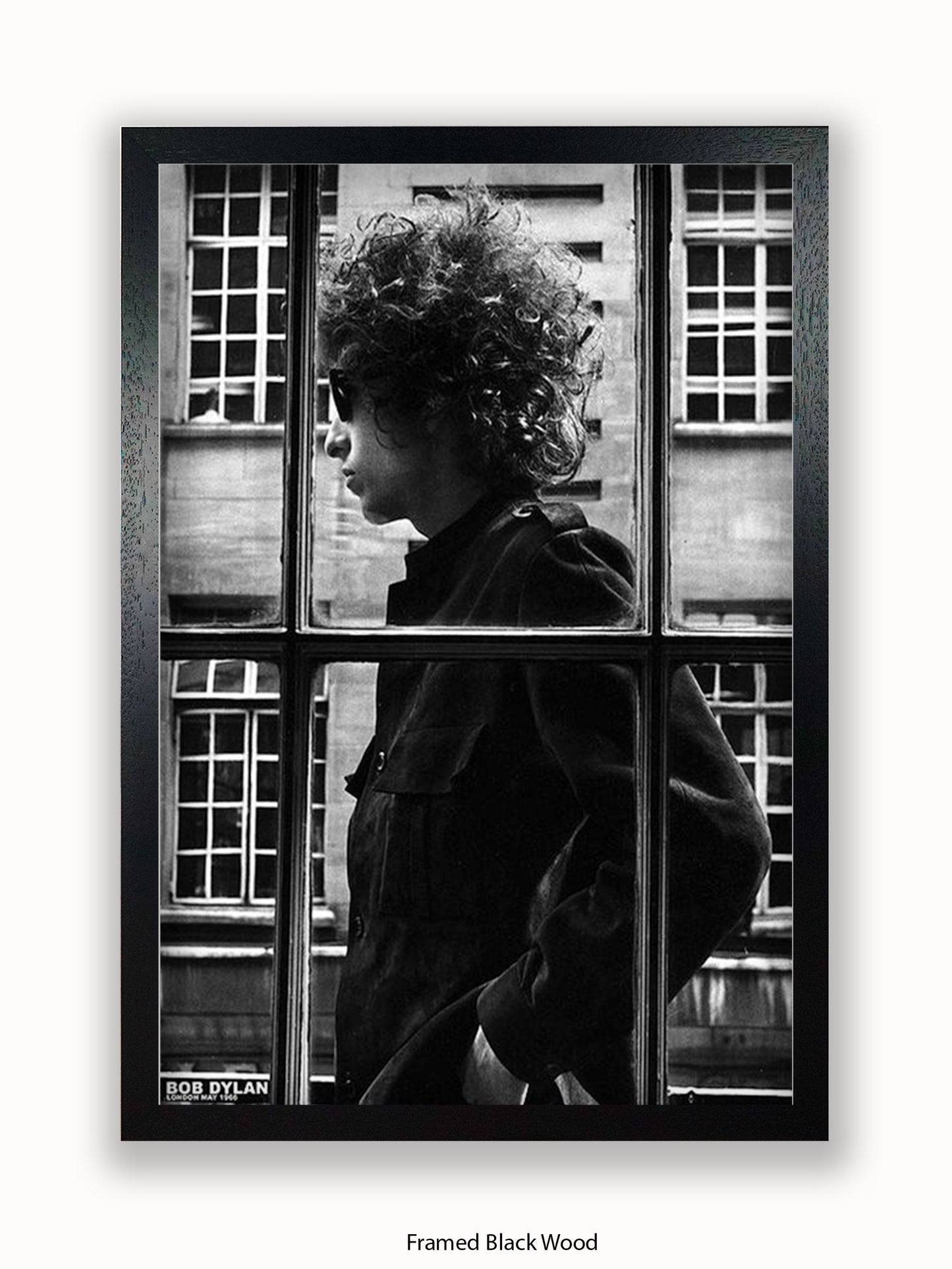 Bob Dylan - Window - London 1966 - Poster